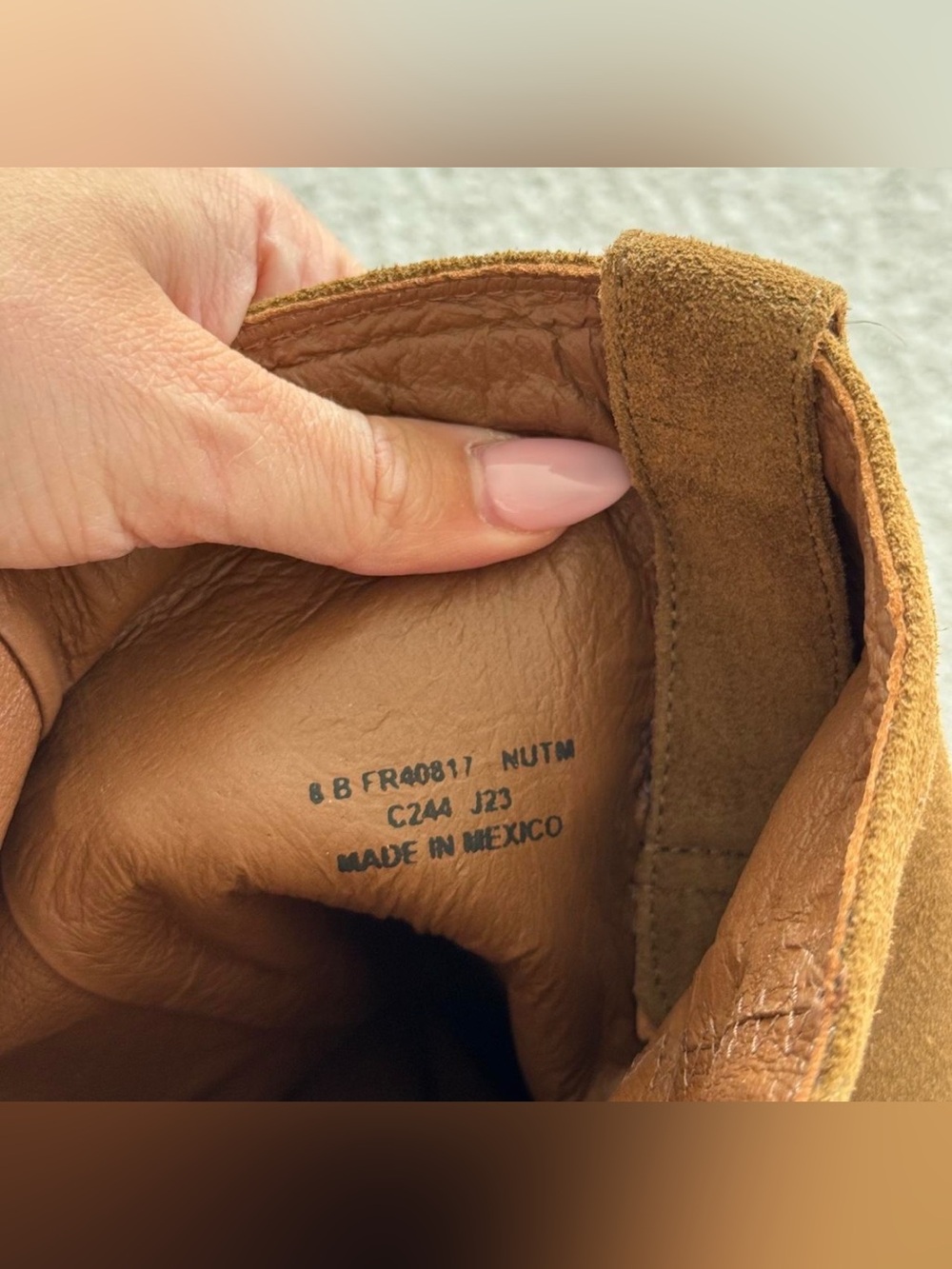 Mainline Frye Kate Pull-On Boot in Nutmeg Suede US 8B - Picture 4 of 6